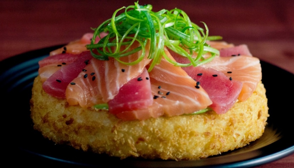 Cach lam mon ket hop sushi va pizza hinh anh