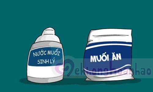 So nuoc muoi sinh ly ban, dung nuoc tu pha co the gay hai cho co the hinh anh