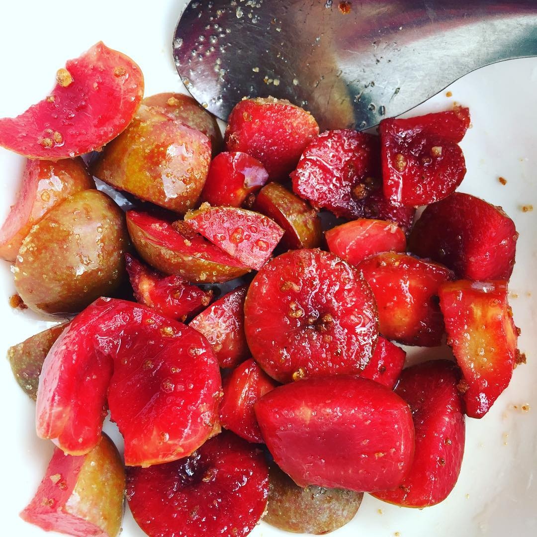 Bon cach che bien man hau dau mua ngon, gion da mieng hinh anh