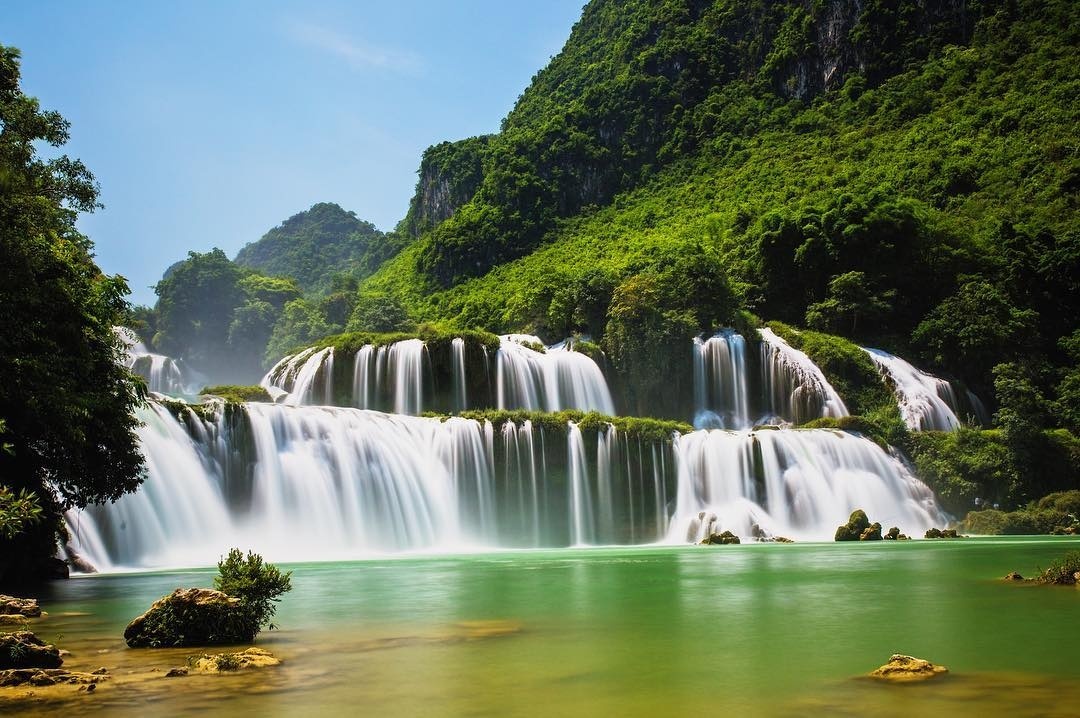 Thac Ban Gioc hung vi nhin tu tren cao hinh anh