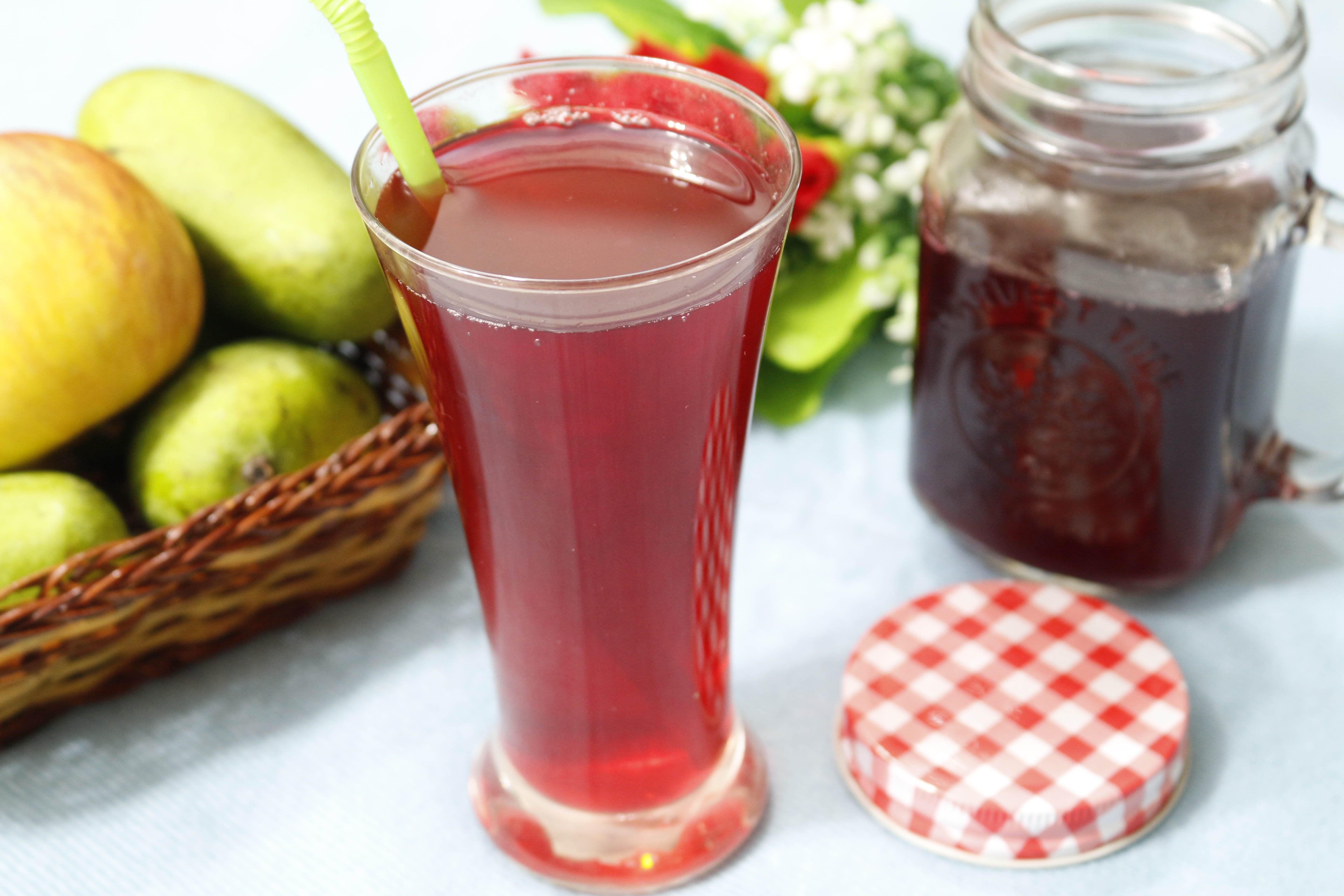 Cach lam nuoc siro man hau giai nhiet mua he hinh anh