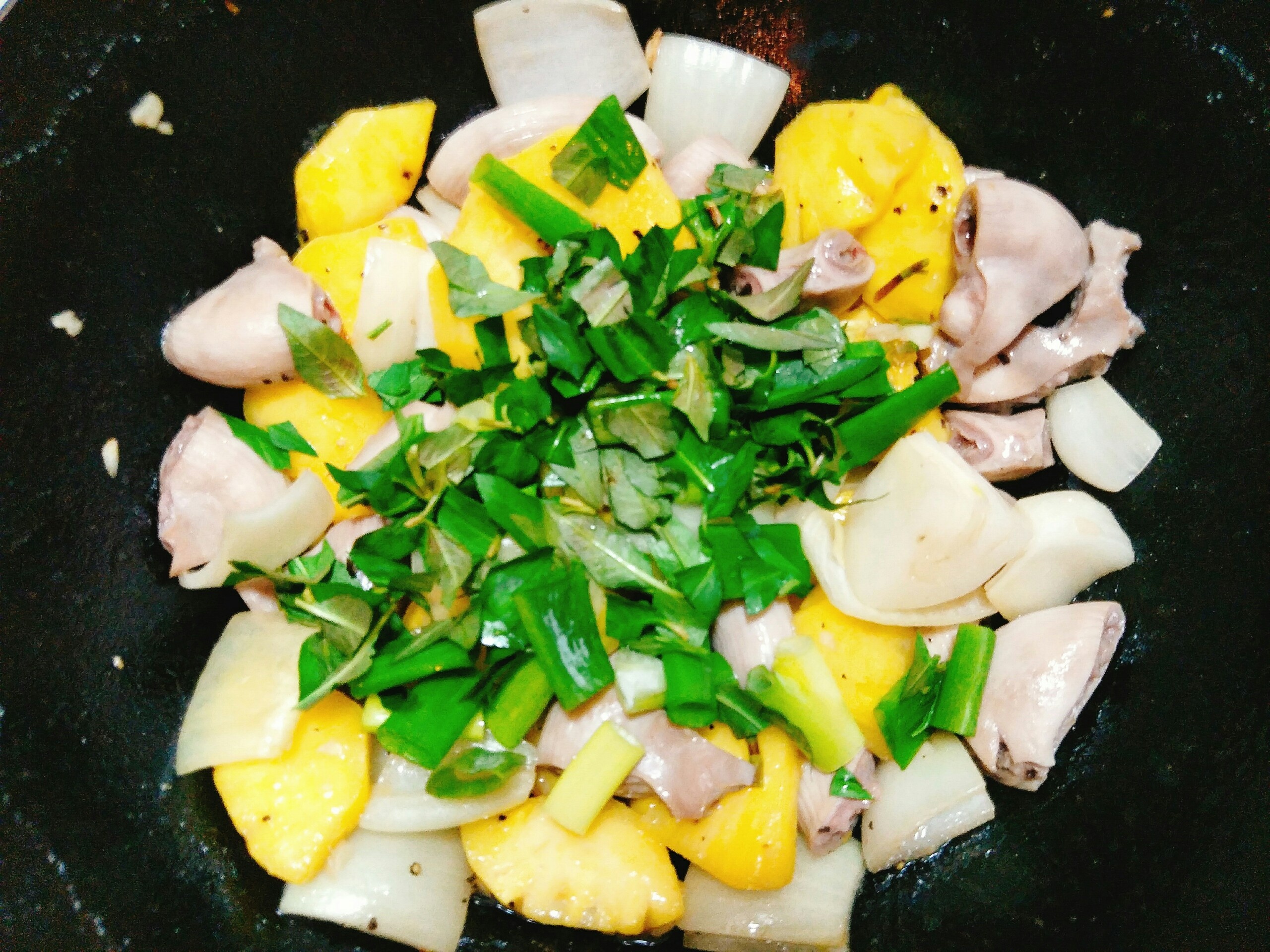 Tràng lợn xào dứa ảnh 7 Trang lon xao dua anh 7