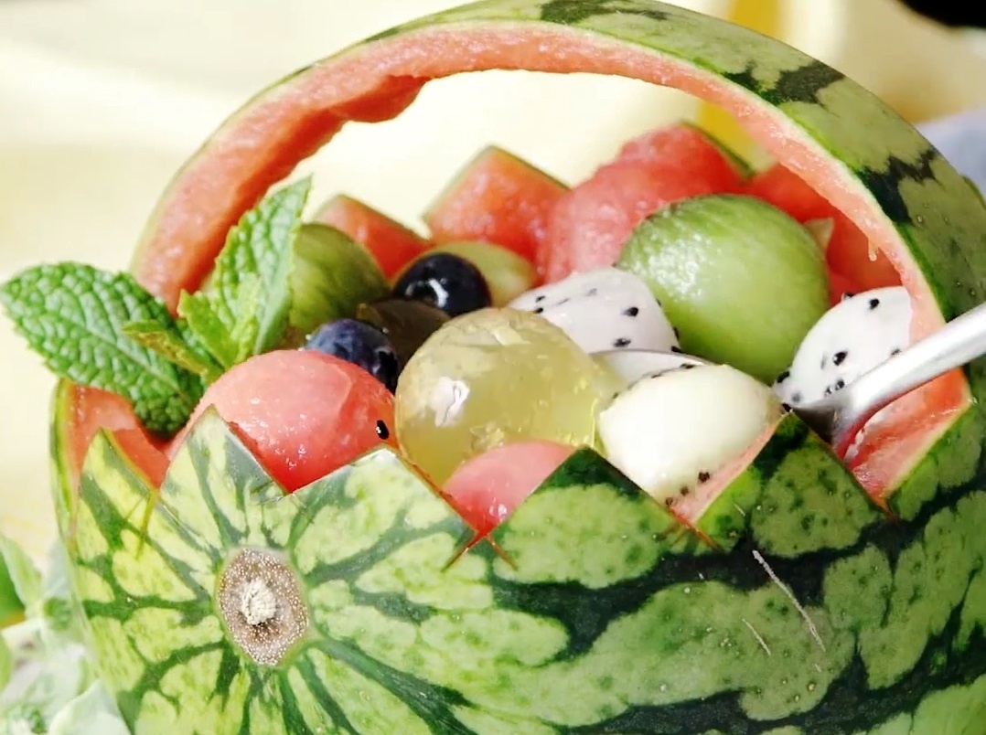 Tu lam gio thach trai cay nhiet doi vua mat lanh lai thom ngon hinh anh