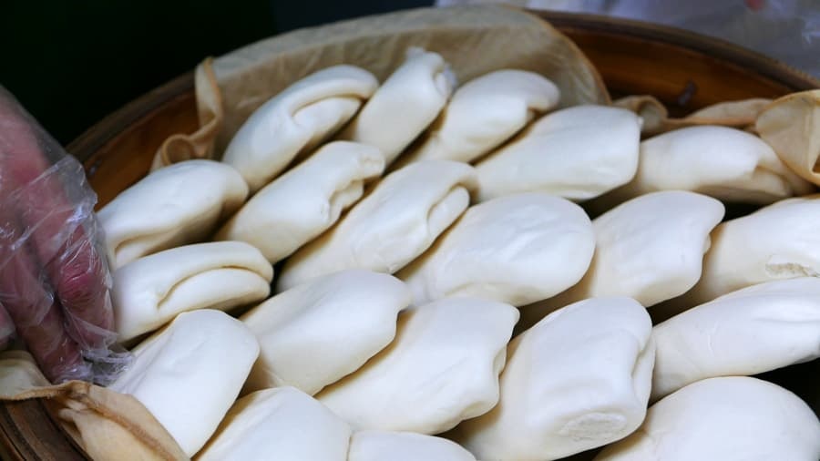 Dac san banh bao kep thit phai thu khi toi Dai Loan anh 4