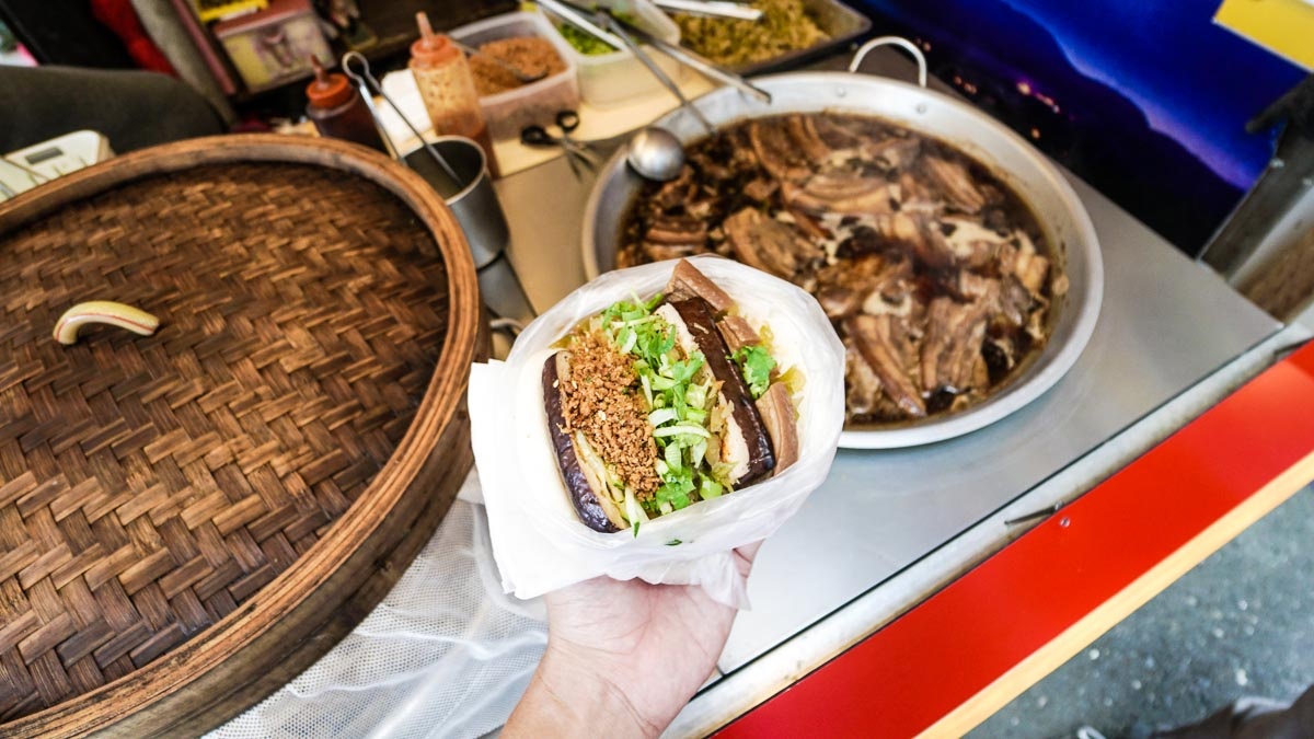 Dac san banh bao kep thit phai thu khi toi Dai Loan anh 5