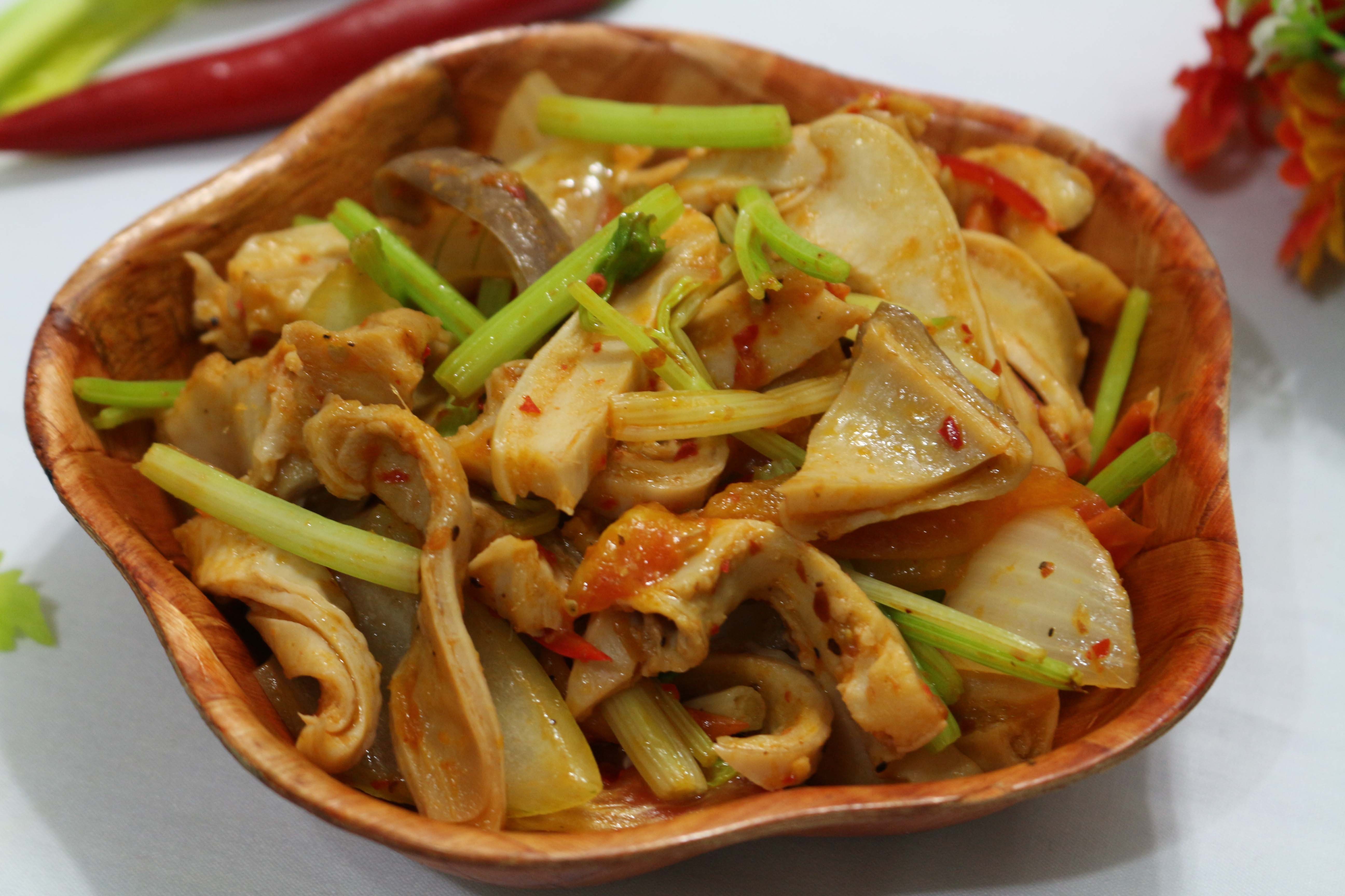 Toi nay an gi: Da day xao sa te hinh anh