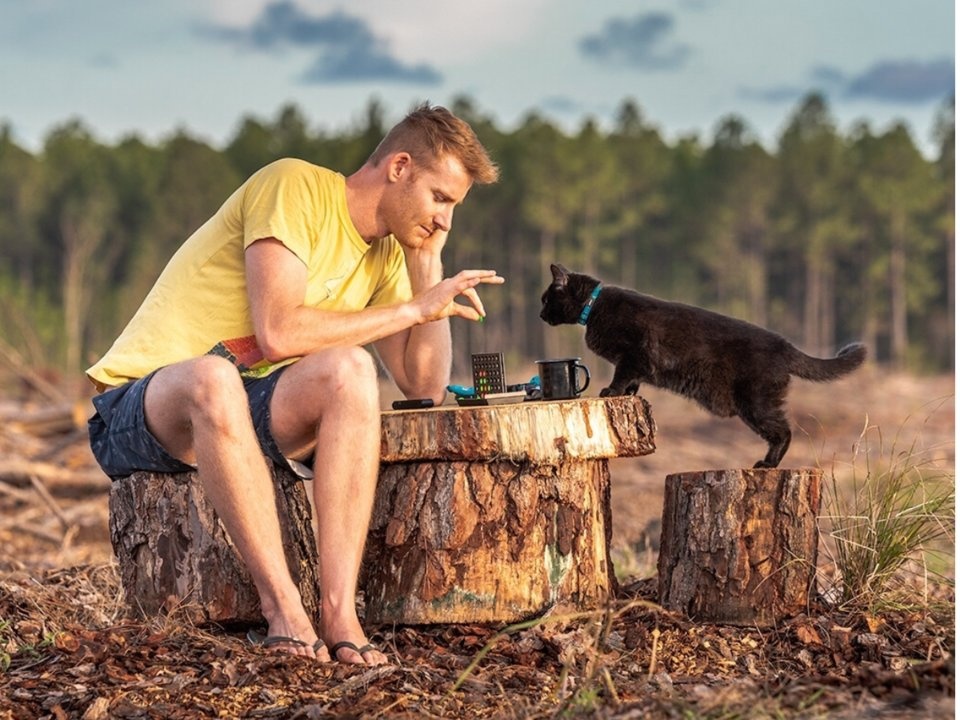 Nguoi dan ong bo viec, du lich khap Australia cung meo cung hinh anh