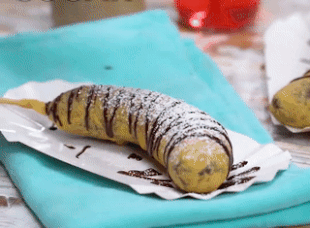 Tu lam chuoi nuong chocolate thom ngon toi muc 'gay nghien' hinh anh