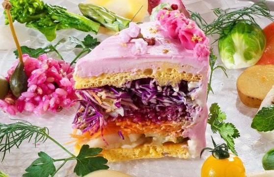 Banh ngot salad, xu huong moi cua am thuc Nhat Ban hinh anh