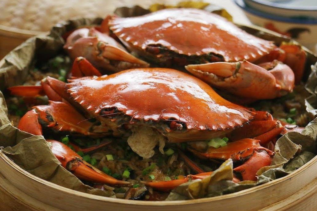 Meo hap cua ngon voi la sen, lap xuong hinh anh