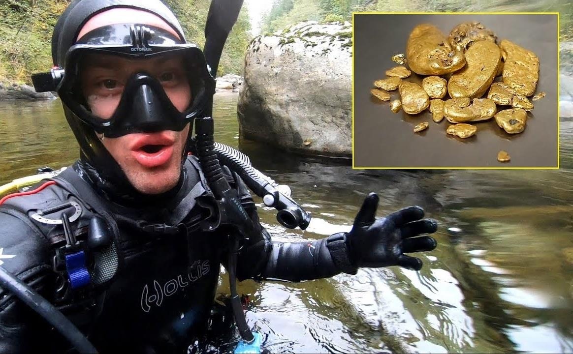 Chang trai bat ngo tim thay vang duoi suoi hinh anh