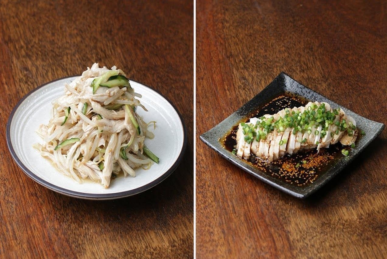 Hai mon salad ngon, de lam tu thit ga trang hinh anh