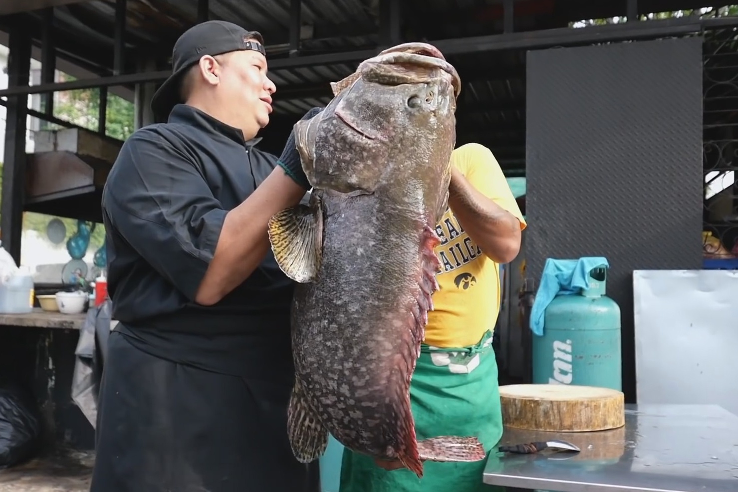 Dau bep so che ca mu co lon hinh anh