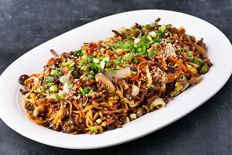 Cach xao mi bo rau cai don gian, ai cung co the lam hinh anh