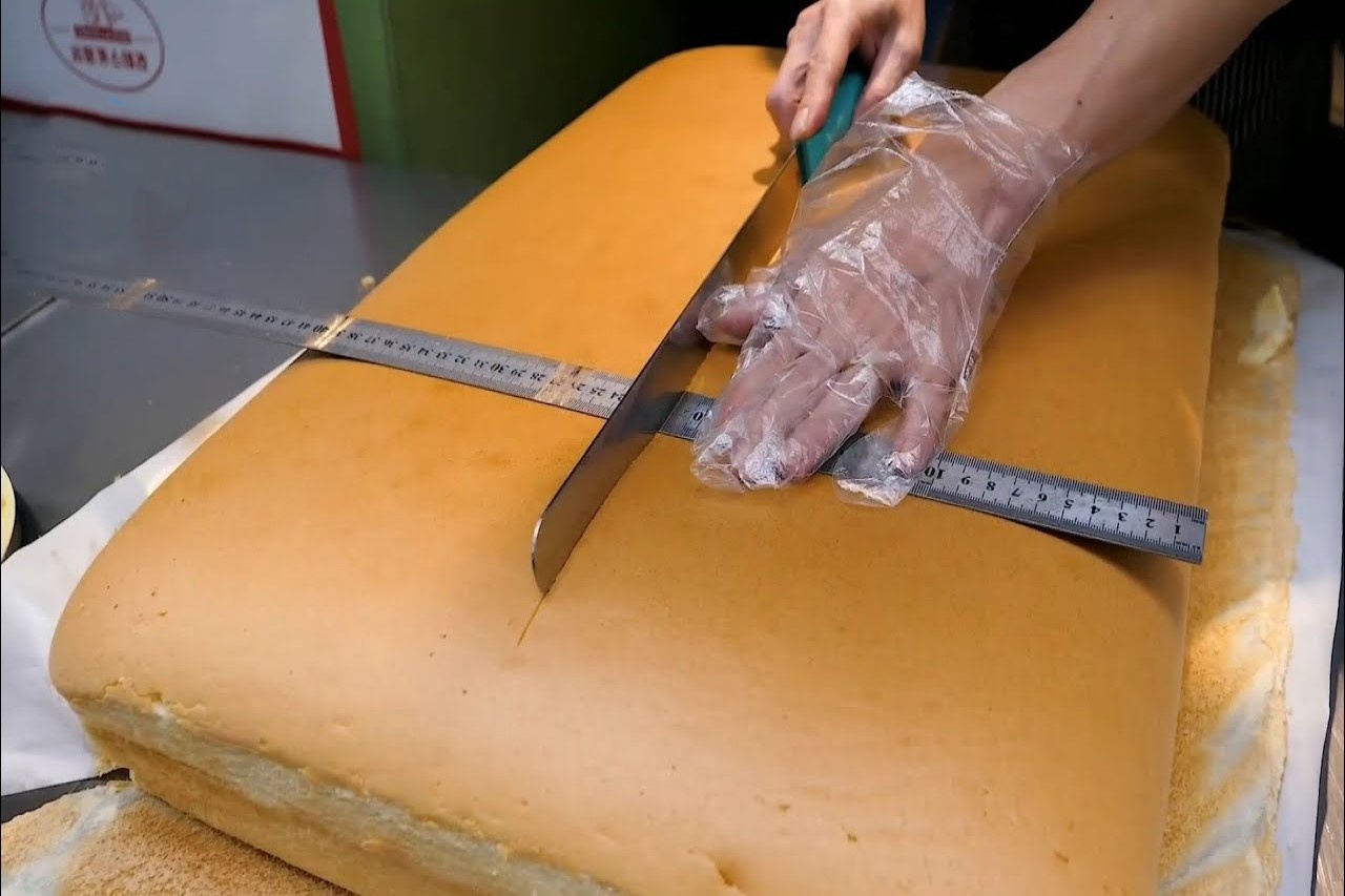 Tiem banh bong lan Castella khong lo o Han Quoc hinh anh