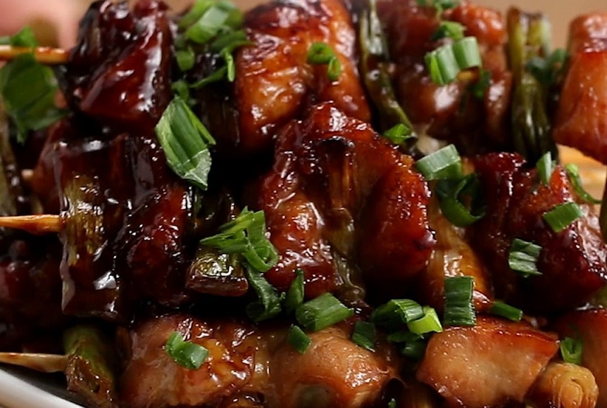 3 cach lam mon xien nuong trang men dam vi Nhat Ban hinh anh