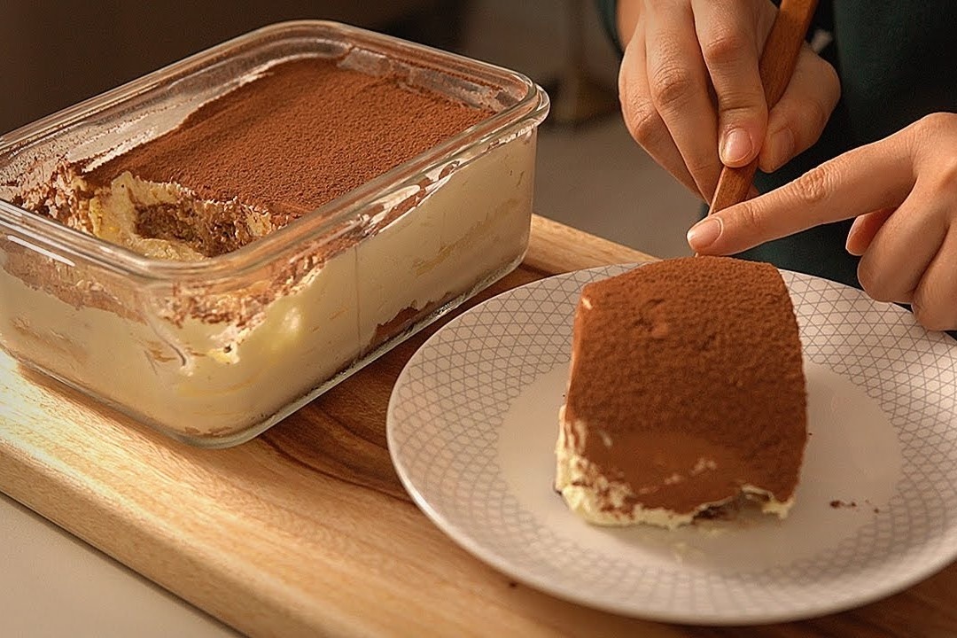 Meo lam banh kem tiramisu khong can lo nuong hinh anh