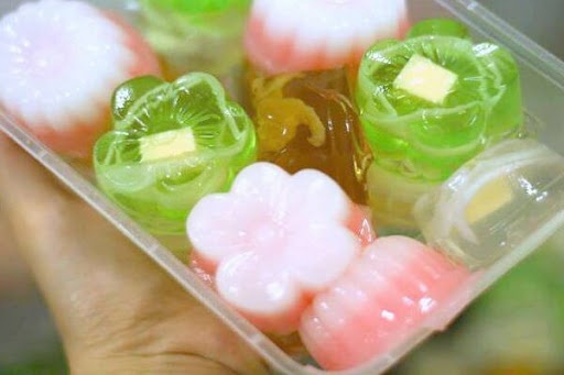 Tro tai lam thach rau cau trai cay giai nhiet ngay he hinh anh