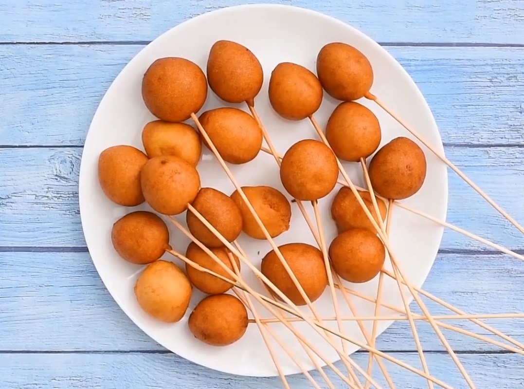 Dau tay tam bot chien gion, mong nuoc hinh anh