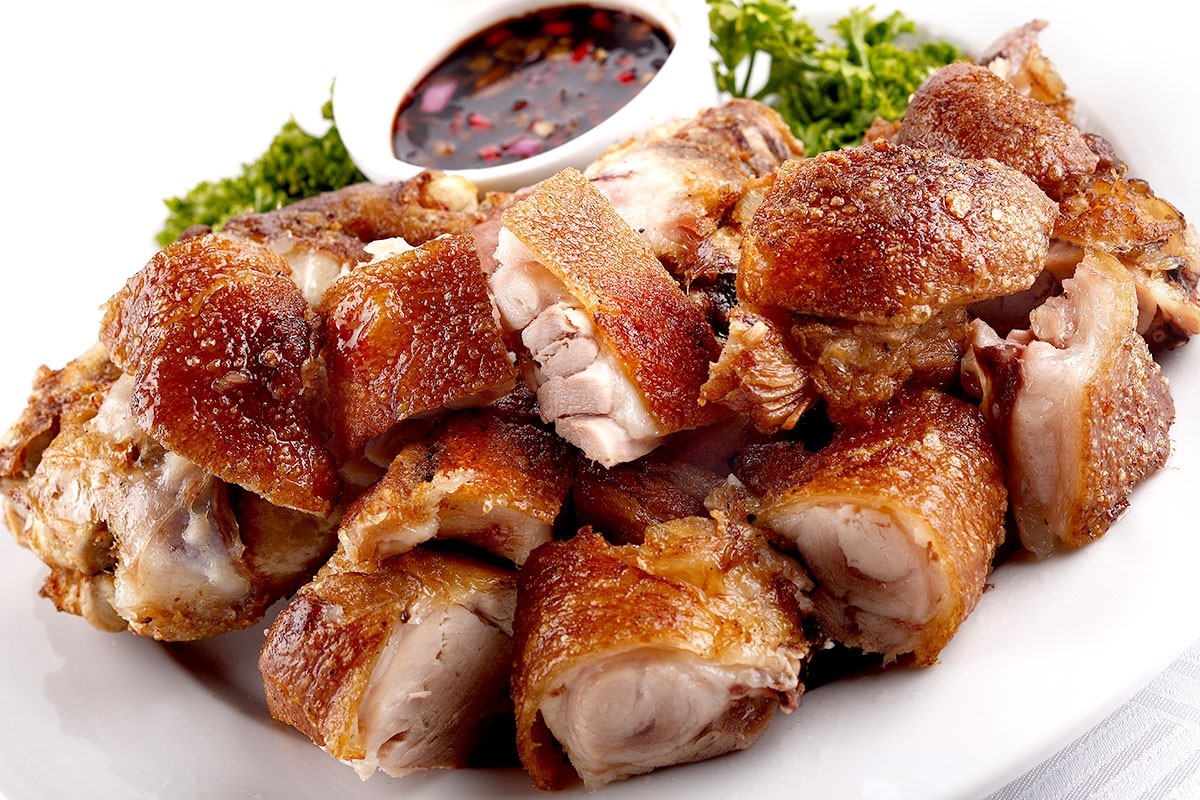 Cach lam chan gio heo chien gion cham xi dau hinh anh