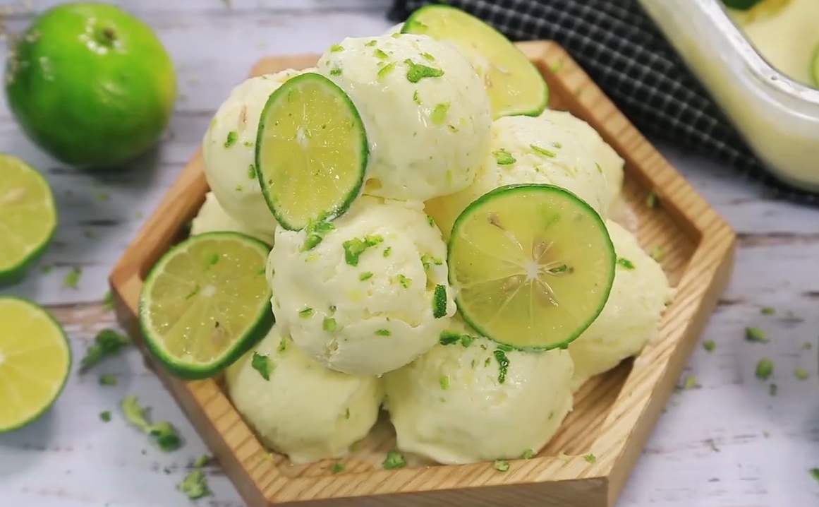 Huong dan lam kem vi chanh thanh mat hinh anh