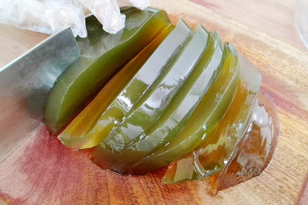 Meo lam thach tu la bac ha mat lanh, khoi lo nang nong hinh anh