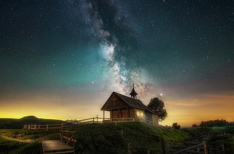 Bo anh phong canh sieu thuc duoi bau troi day sao hinh anh