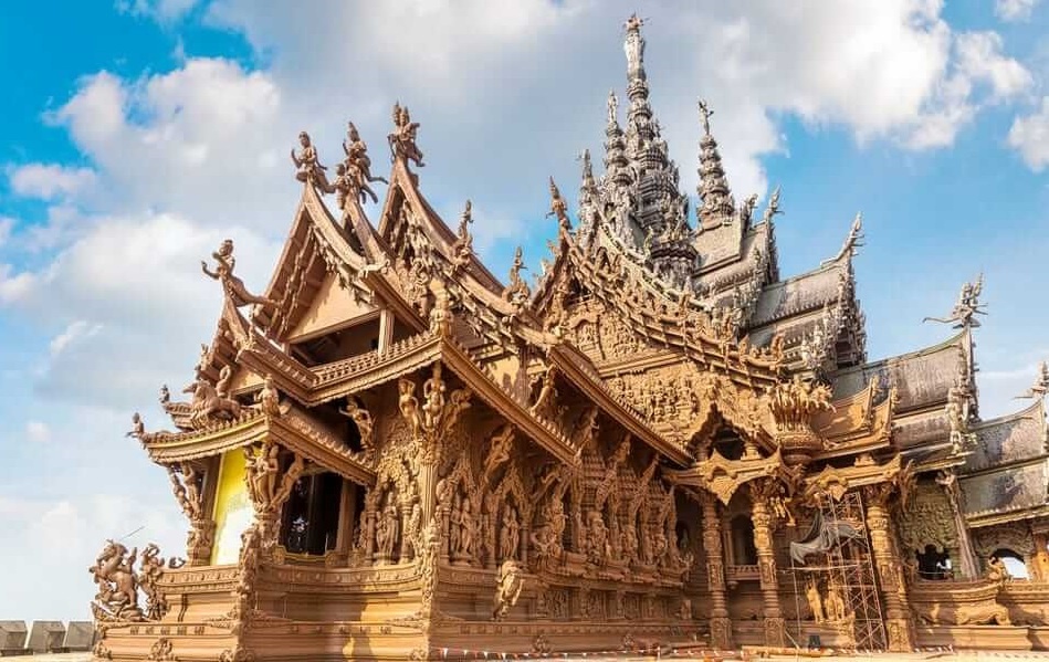 Ngoi den duoc lam tu go, khong dung dinh hinh anh