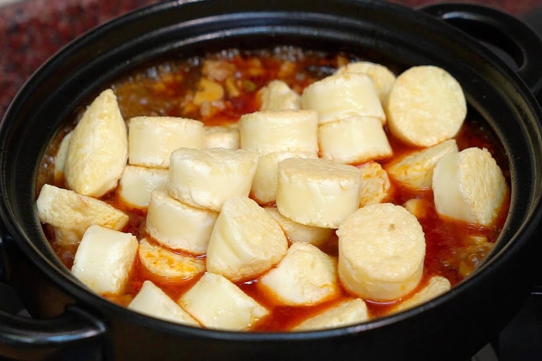 Cach lam dau phu sot thit bam hinh anh