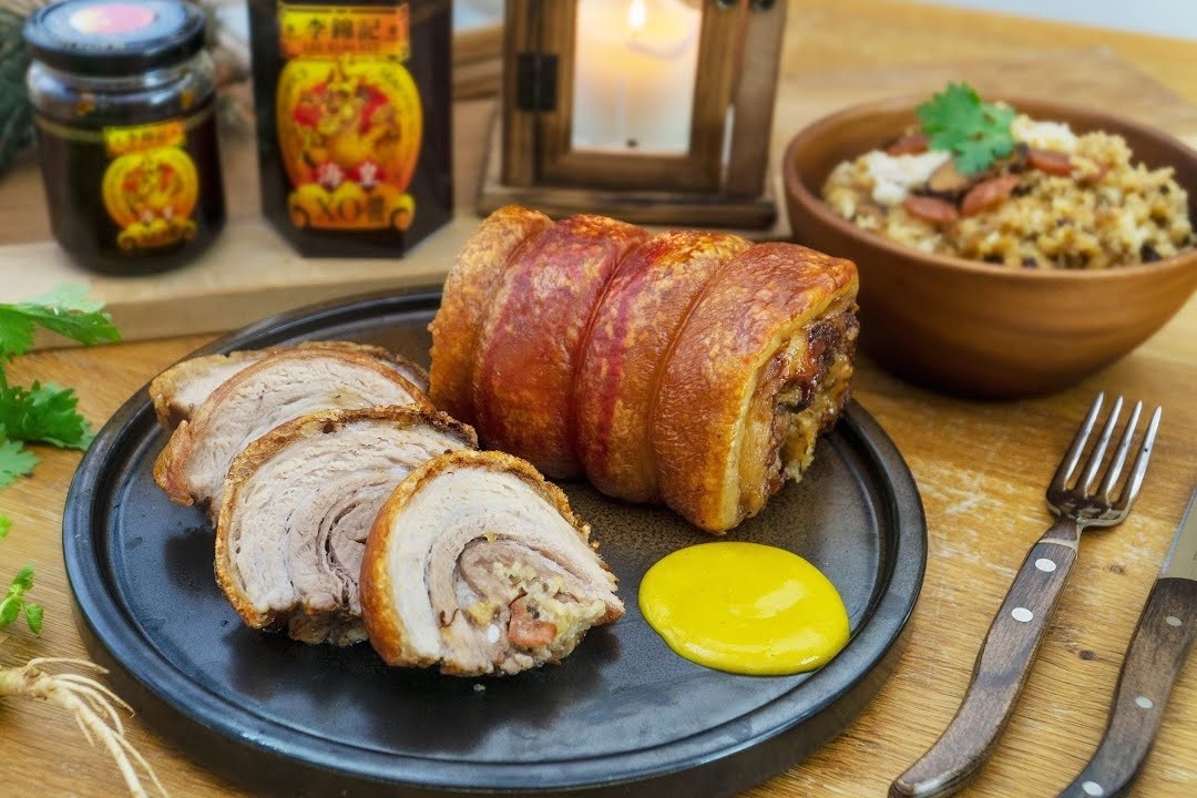 Hoc lam thit heo nuong cuon com hinh anh