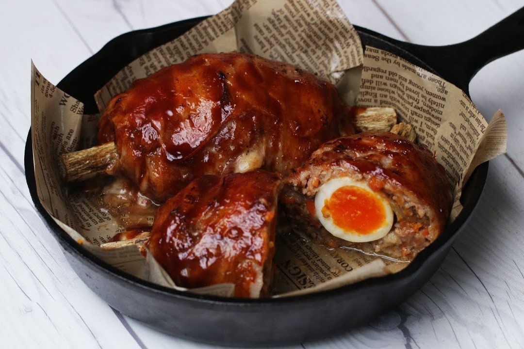 Lam thit ba chi boc trung pho mai don Giang sinh hinh anh