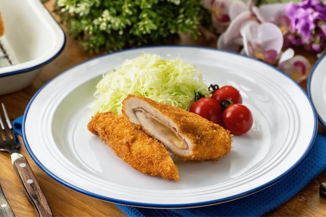 Thit ga cuon giam bong pho mai hinh anh