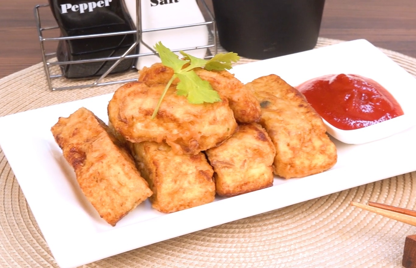 Trung hap thit chien gion hinh anh