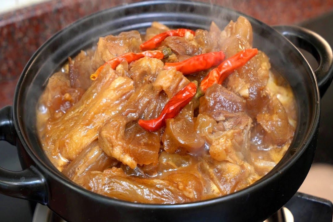 Gan bo nau sa te cho ngay ret hinh anh