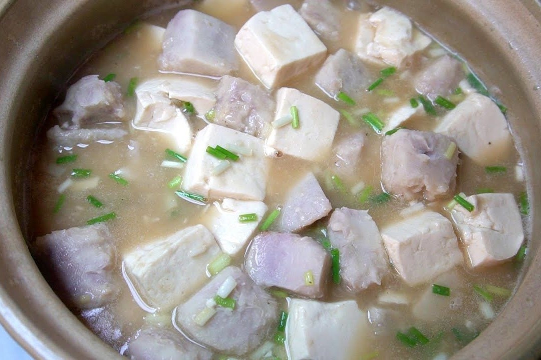 Hoc nau canh khoai mon dau hu hinh anh