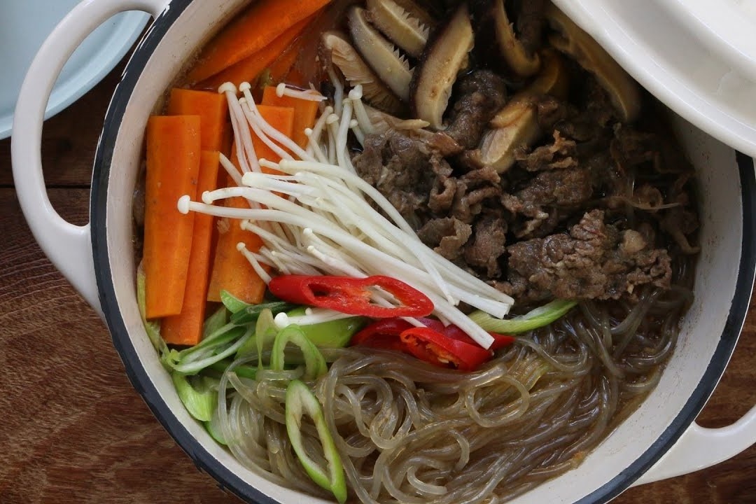 Mien bo nau kieu Han de lam tai nha hinh anh