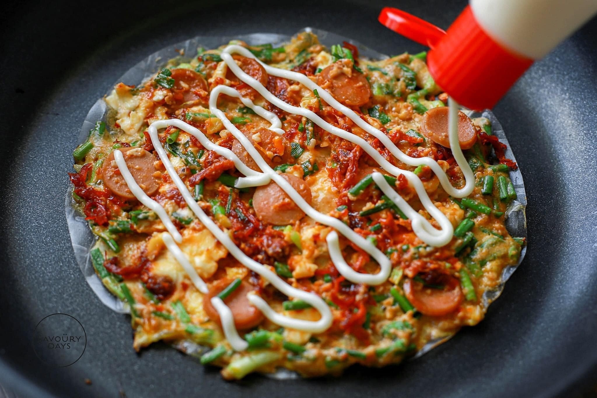 Meo lam banh trang nuong bang chao hinh anh