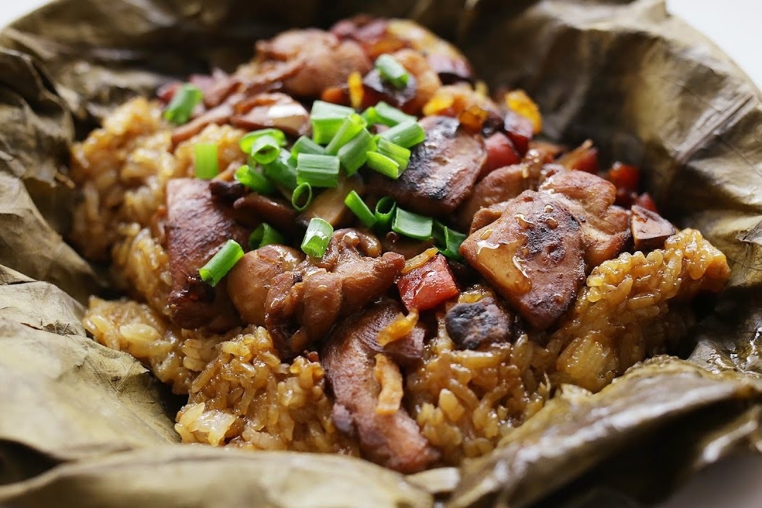 Cach lam xoi ga la sen cho bua sang hinh anh