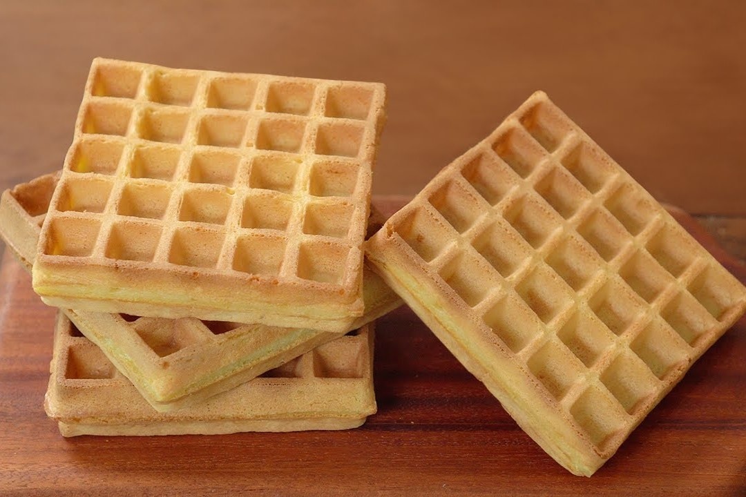 Cach lam banh waffle gion cho bua sang hinh anh