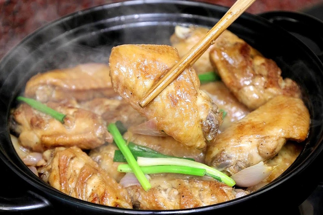 Cong thuc canh ga om hanh tay hap dan hinh anh