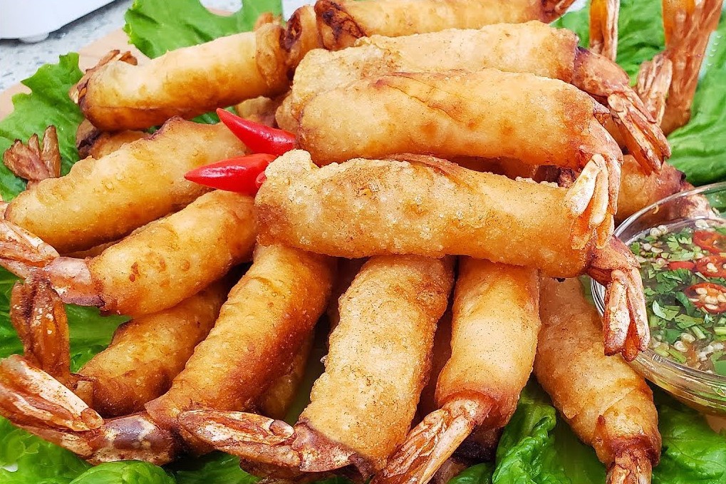 Bi quyet lam cha gio tom thit dai gia dinh hinh anh