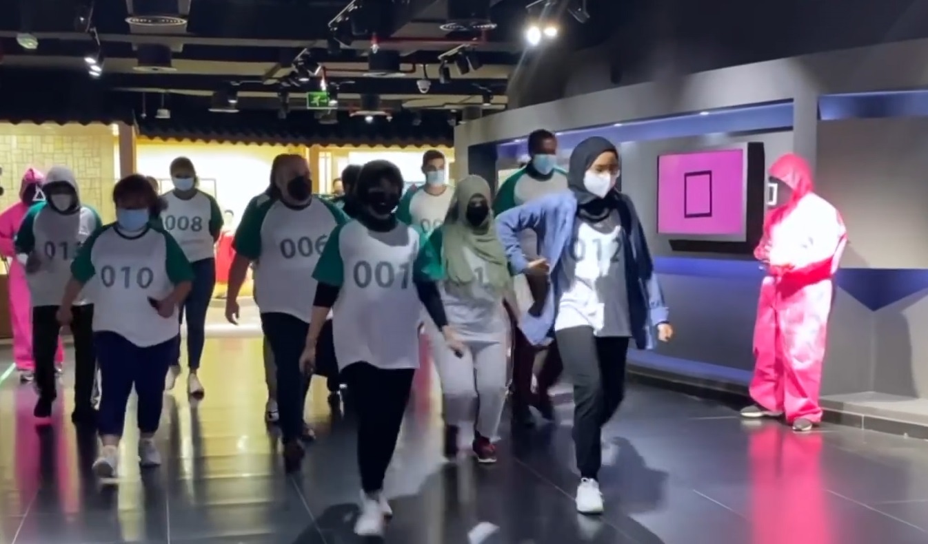 Thu thach 'Squid Game' ngoai doi that o UAE hinh anh