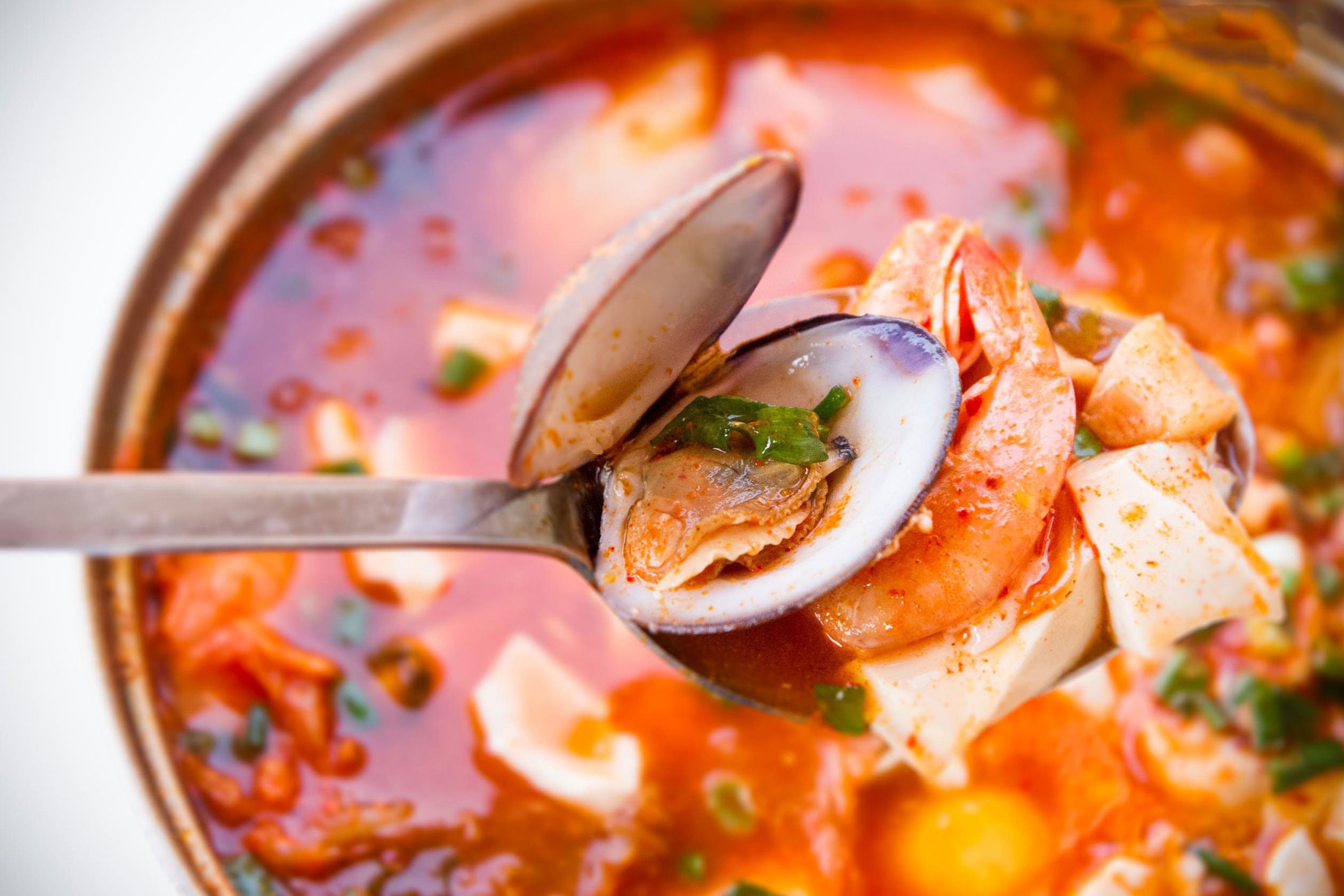 Cong thuc dau hu non ham ngao kieu Han cho ngay lanh hinh anh