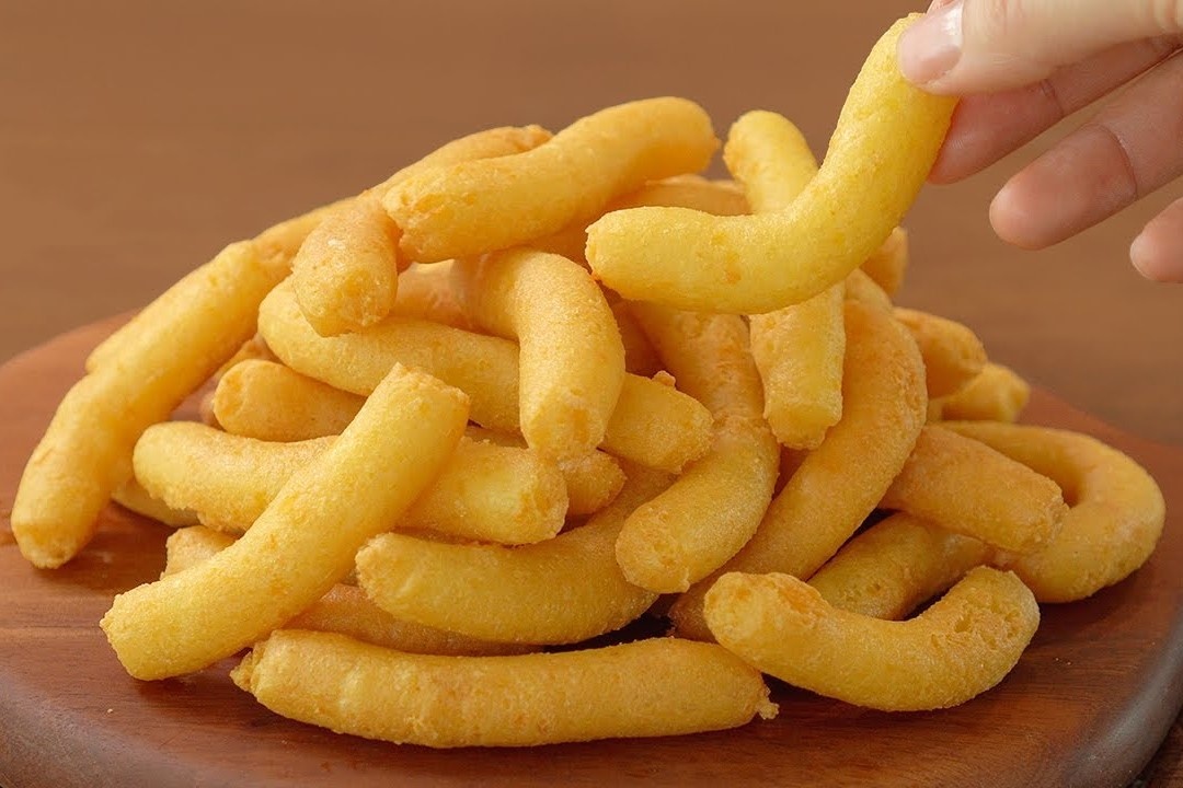 Meo lam snack gion rum tu dau hu hinh anh