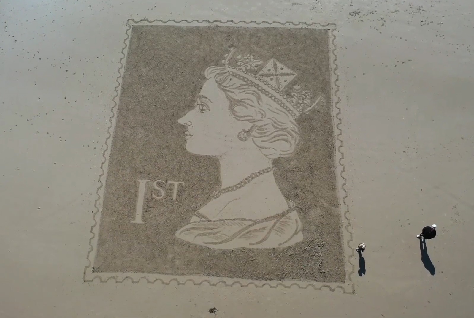 Con tem khong lo bang cat in hinh nu hoang Elizabeth hinh anh