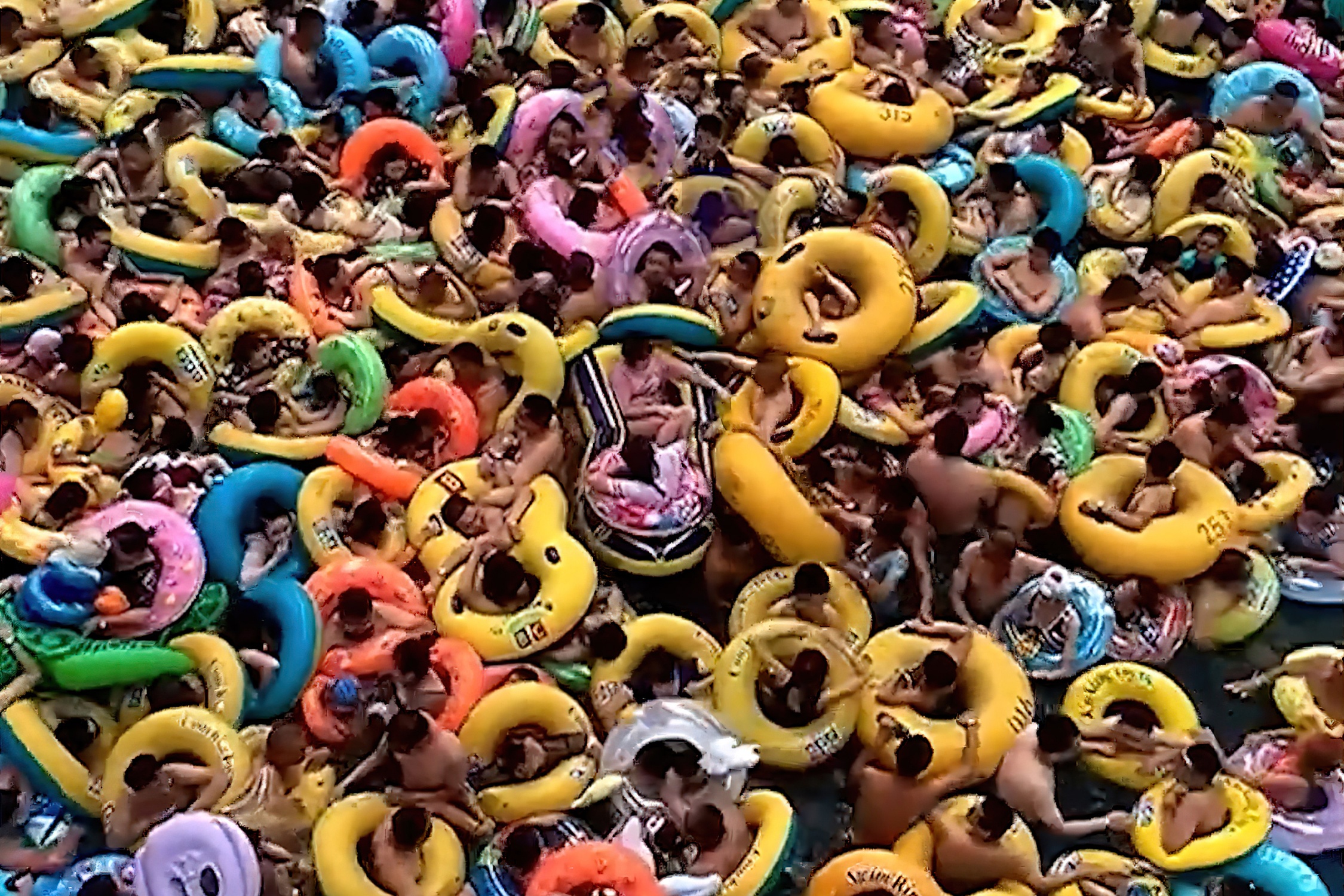 Hang tram du khach chen chuc trong cong vien nuoc o Trung Quoc hinh anh