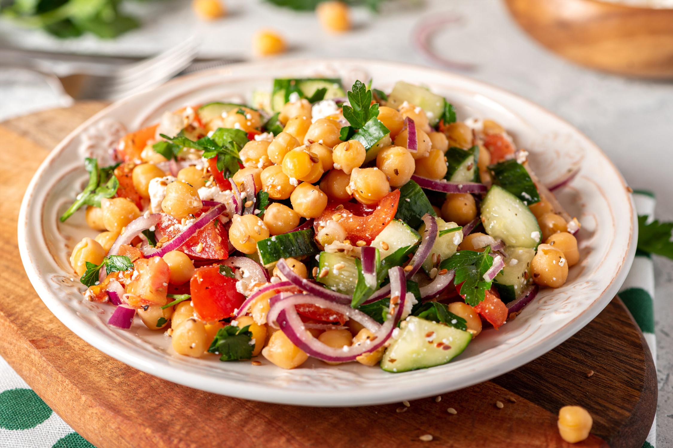 Mon salad giau protein giup giam can hieu qua hinh anh