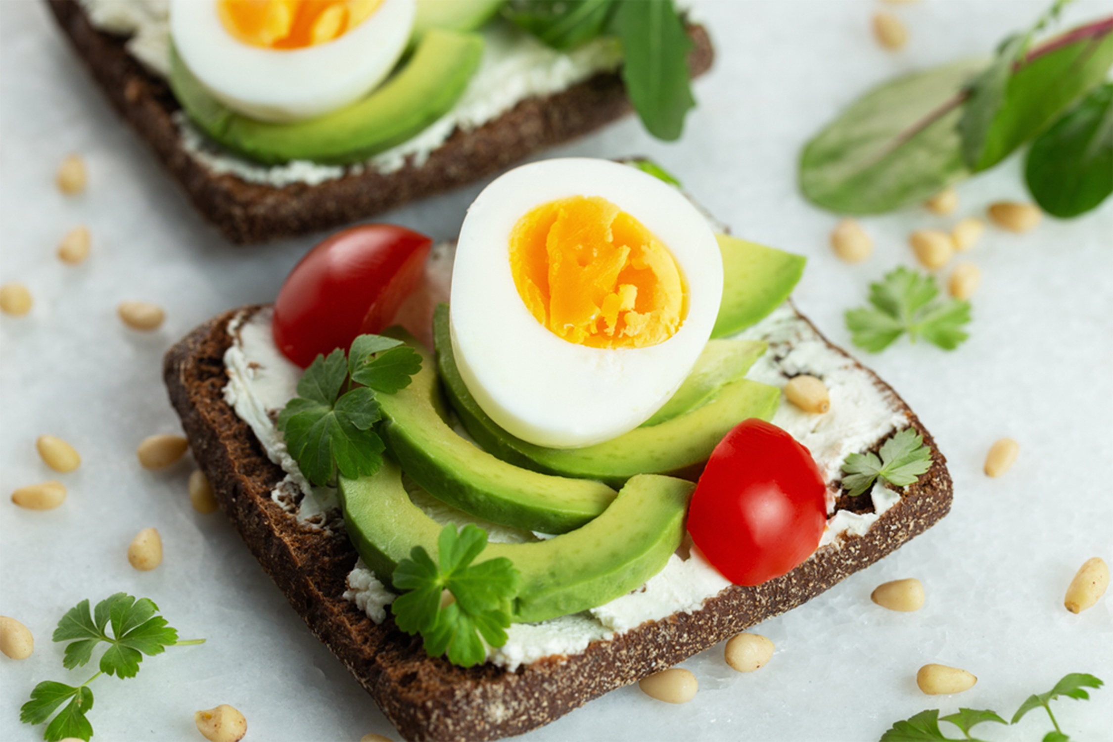 Mon sandwich bo trung giau dinh duong cho bua sang hinh anh