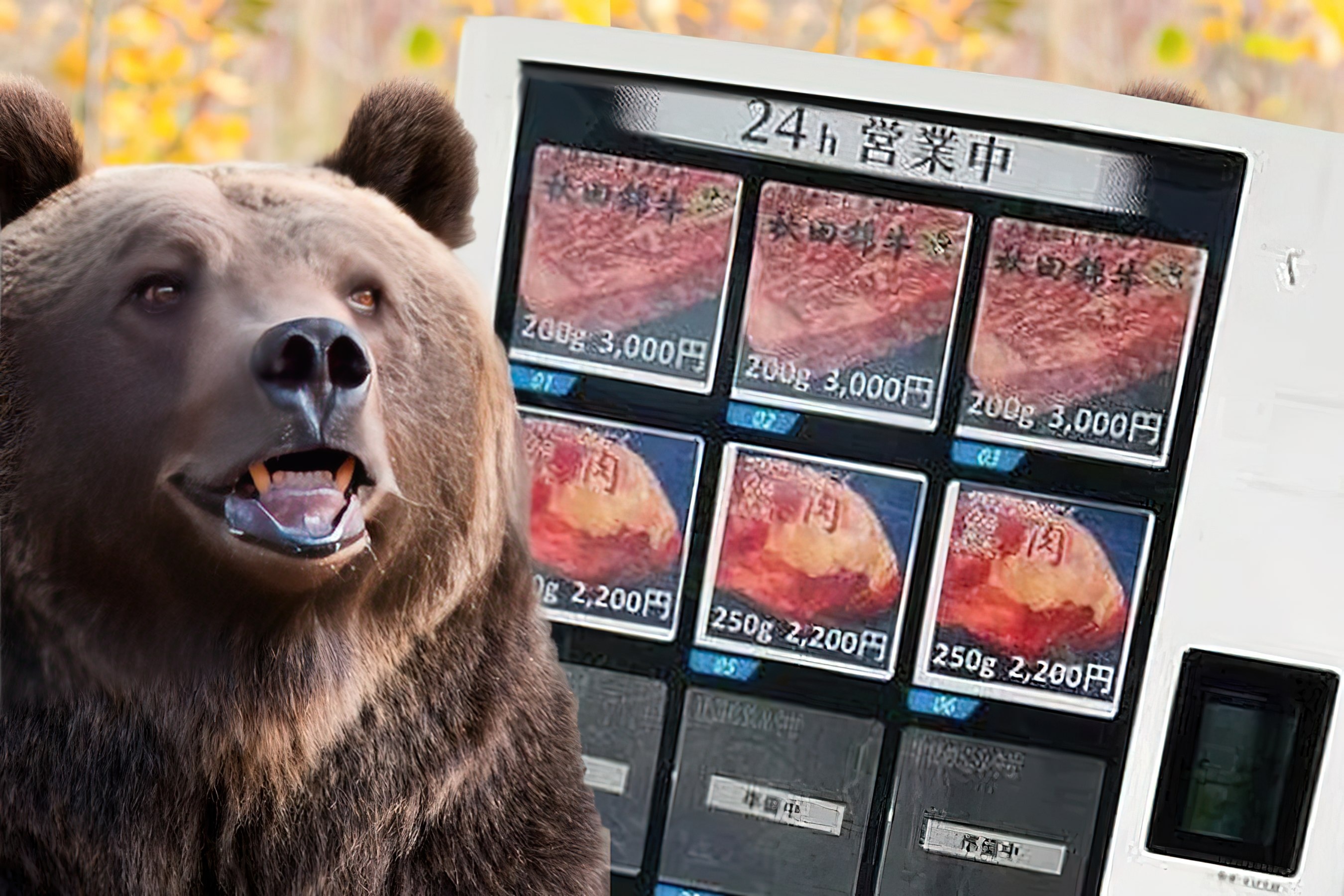 May ban thit gau tu dong o Nhat Ban hinh anh