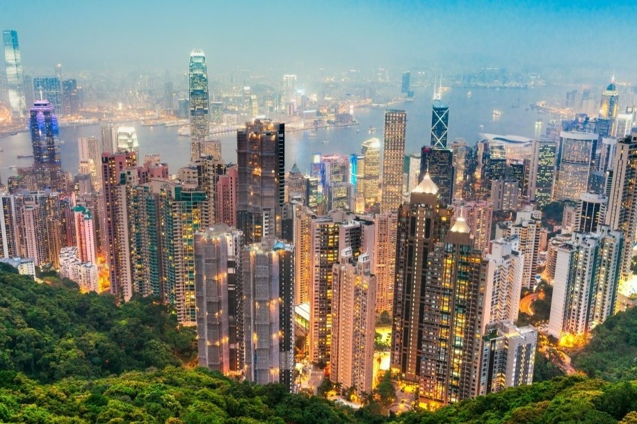 Duong chan troi tuyet dep o cac thanh pho hien dai hinh anh